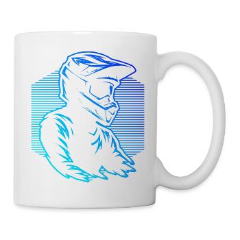 Conception de motocross pleine de caractère - Mug blanc - blanc - Droite
