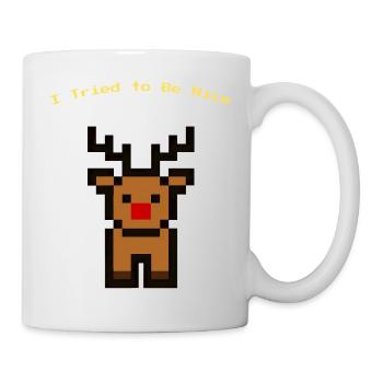 Pixel Rudolph - Tasse - Weiß - Rechts