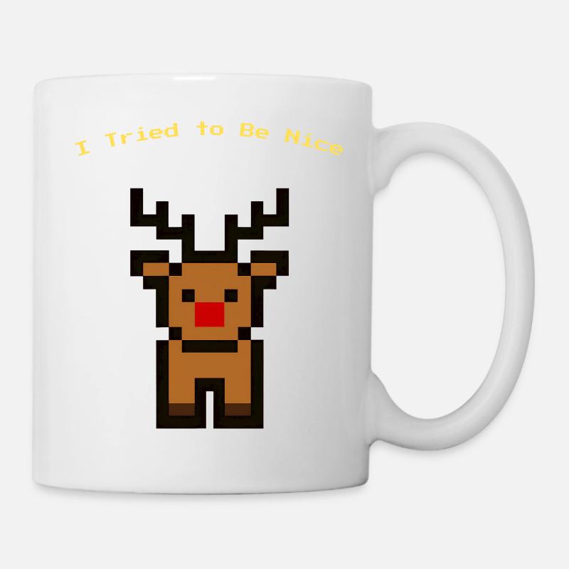 Pixel Rudolph - Mug blanc - blanc