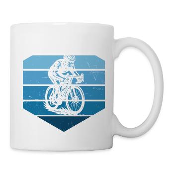Un motif réservé aux vélos de route - Mug blanc - blanc - Droite