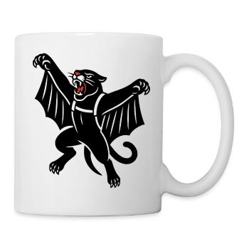 Dunkler Fledermausdämon Graphik - Tasse - Weiß - Rechts