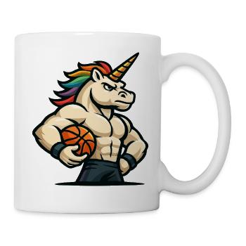 Rainbow Unicorn Hoops - Mug - white - Right