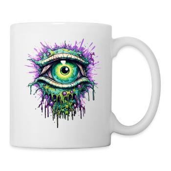 Psychedelic Eye Colorful LSD Drugs Trip - Mug - white - Right