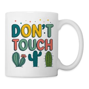 Ne Pas Toucher Cactus Colorés - Mug blanc - blanc - Droite