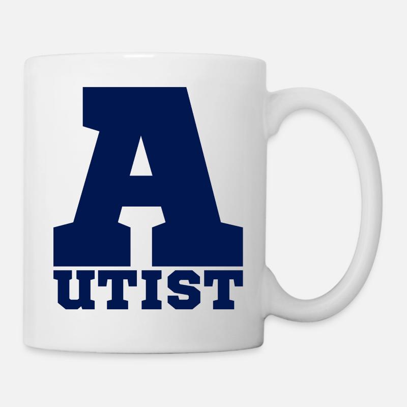 autistique - Mug blanc - blanc