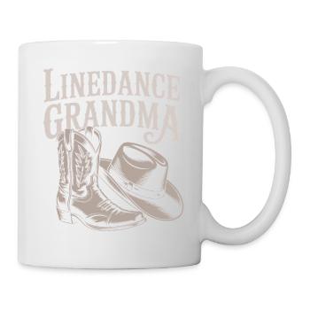 Line Dance Granny Boots Hat - Mug - white - Right