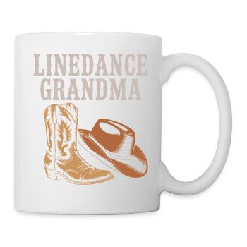 Line Dance Grandma Boots - Tasse - Weiß - Rechts