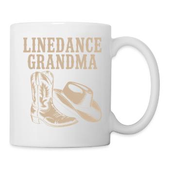 Line Dance Granny Boots Hat - Mug - white - Right