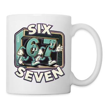 67 Six Seven Six Seven Funny Gift - Mug - white - Right