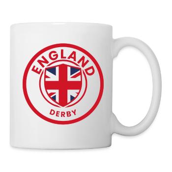 England Derby Shield-Wappen - Tasse - Weiß - Rechts