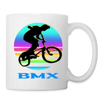 BMX Bike - Tasse - Weiß - Rechts