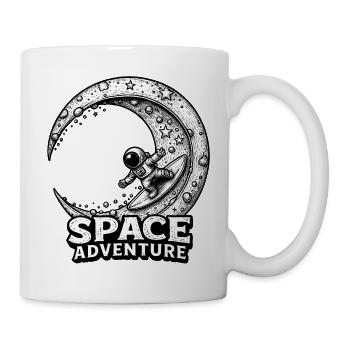 Cosmic Surf – Attraction d’aventure spatiale - Mug blanc - blanc - Droite