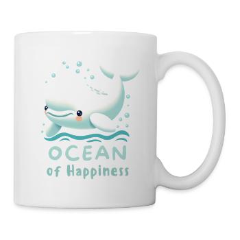 White Whale in the Ocean of Happiness - Mug - white - Right