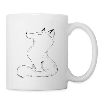Sketchwolf Silhouette - Mug - white - Right