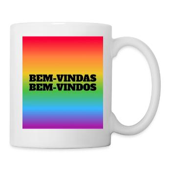 LGBT welcome -  Bem-vindas Bem-vindos - Portuguese - Mug - white - Right