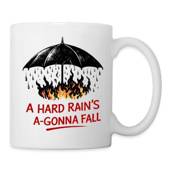 Feuer Regeb under Regenschirm - Tasse - Weiß - Rechts