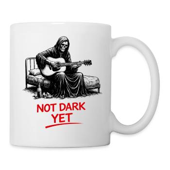 Noch Nicht Dunkel: Sensenmann Gitarrist - Tasse - Weiß - Rechts