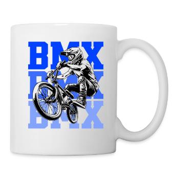 BMX Freestyle Sport Art - Tasse - Weiß - Rechts