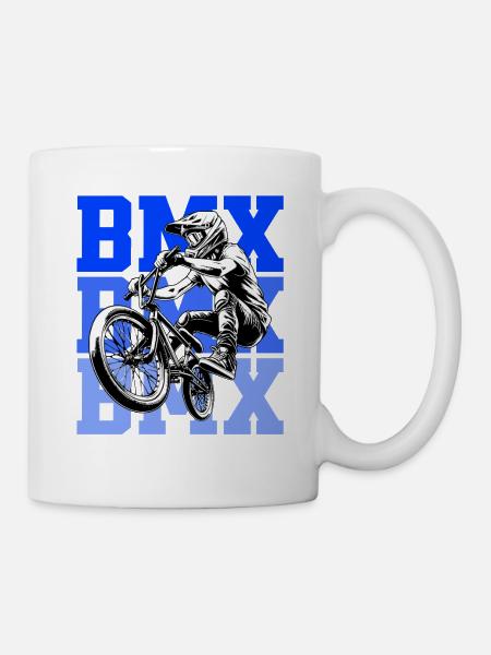 BMX Freestyle Sport Art - Tasse - Weiß