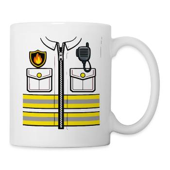 Cadeau drôle pour remplacement de costume de pompier - Mug blanc - blanc - Droite