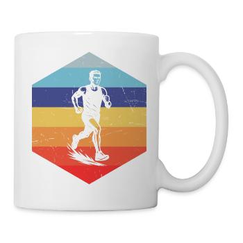 Motif emblématique de la course - Mug blanc - blanc - Droite