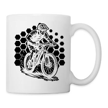 Mountain bike style for every occasion - Mug - white - Right
