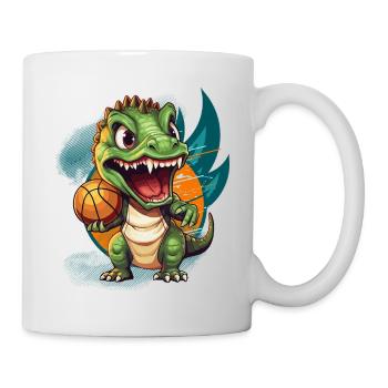 Basketball Dinosaur T-Rex Basketball Player - Mug - white - Right