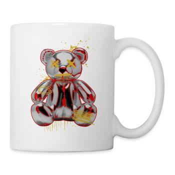 Graffiti Teddy Punk Art Design - Tasse - Weiß - Rechts