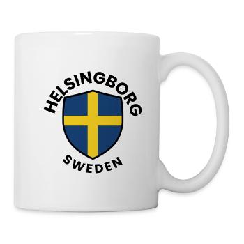 Shield with Swedish Flag - Mug - white - Right
