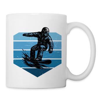 Snowboard Liebe zum Anziehen - Tasse - Weiß - Rechts