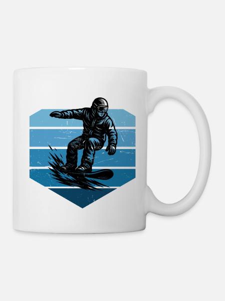 Snowboard Liebe zum Anziehen - Tasse - Weiß