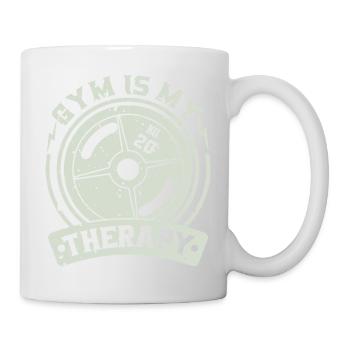 Fitnessstudio ist meine Therapie - Tasse - Weiß - Rechts