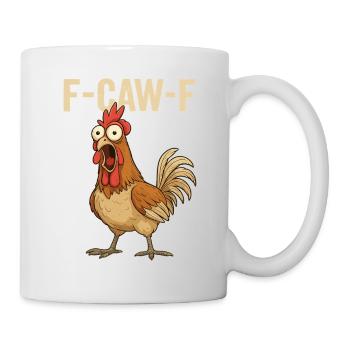 F-Caw-F Chicken Cartoon - Mug - white - Right