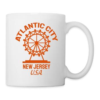 Atlantic City - Fondé en 1854 - New Jersey - États-Unis - Mug blanc - blanc - Droite