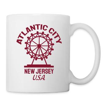 Atlantic City - Fondé en 1854 - New Jersey - États-Unis - Mug blanc - blanc - Droite