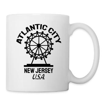 Atlantic City - Fondé en 1854 - New Jersey - États-Unis - Mug blanc - blanc - Droite
