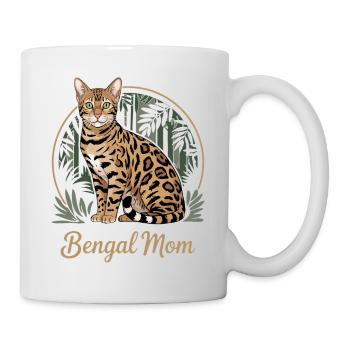 Cute Bengal Cat Mom - Mug - white - Right
