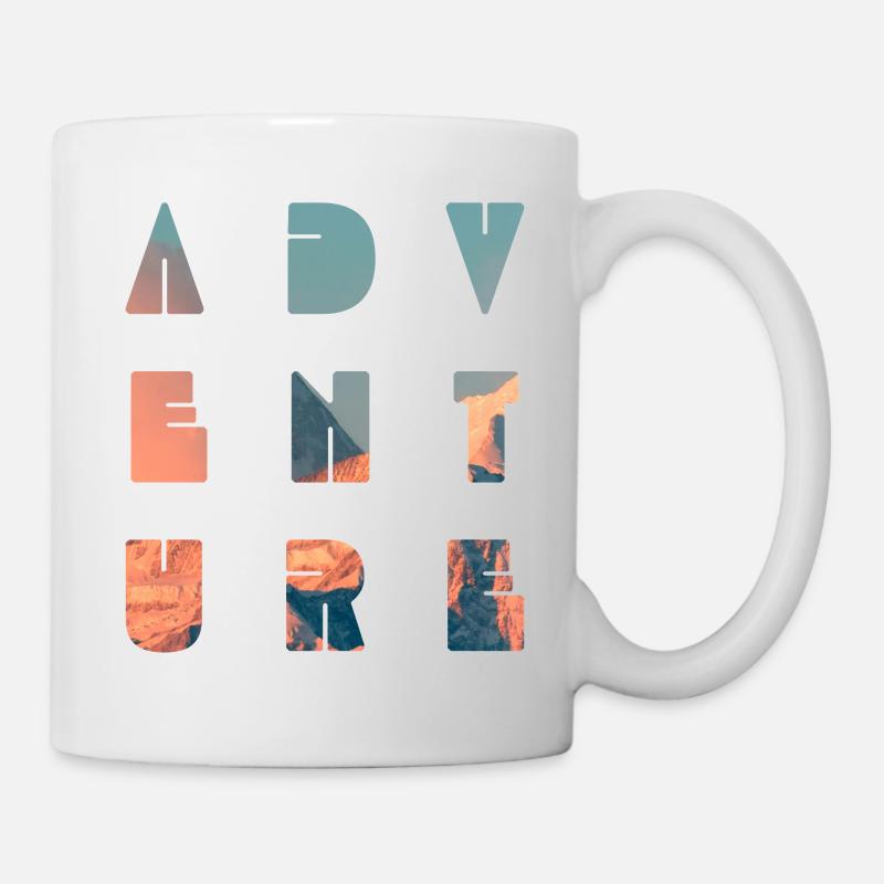 Mountain ADVENTURE  - Tasse - Weiß