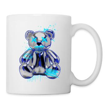 Graffiti Bear Neon Drop Teddy Bear - Mug - white - Right