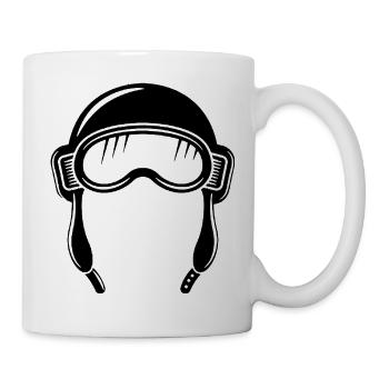 Aviator hood - Mug - white - Right
