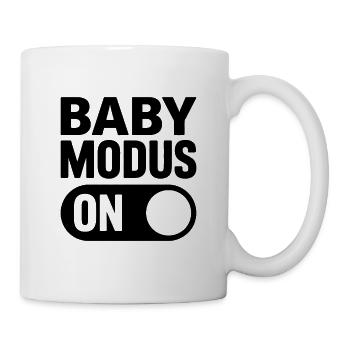 Baby Modus ON – süßes Shirt für Babys - Tasse - Weiß - Rechts
