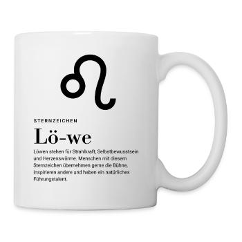 Signe du zodiaque Lion - Mug blanc - blanc - Droite