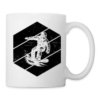Snowboard Motiv für echte Liebhaber - Tasse - Weiß - Rechts