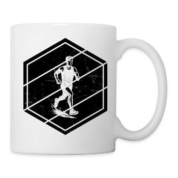 Characterful running design - Mug - white - Right