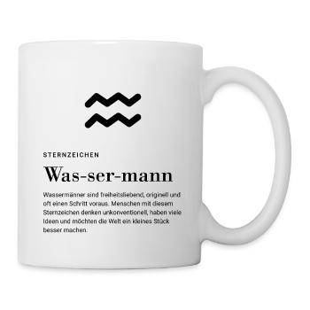 Zodiac sign Aquarius - Mug - white - Right