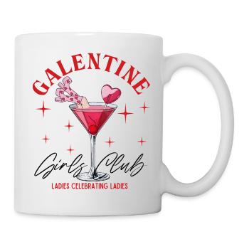 Valentine Girls Club Cocktail Illustration - Mug - white - Right
