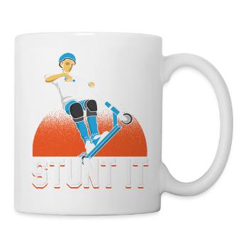 Stunt It Scooter Trick Rider Design - Tasse - Weiß - Rechts