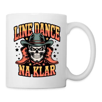 Line Dance Schädel Rodeo - Tasse - Weiß - Rechts