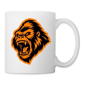 Gorilla Head - Mug - white - Right