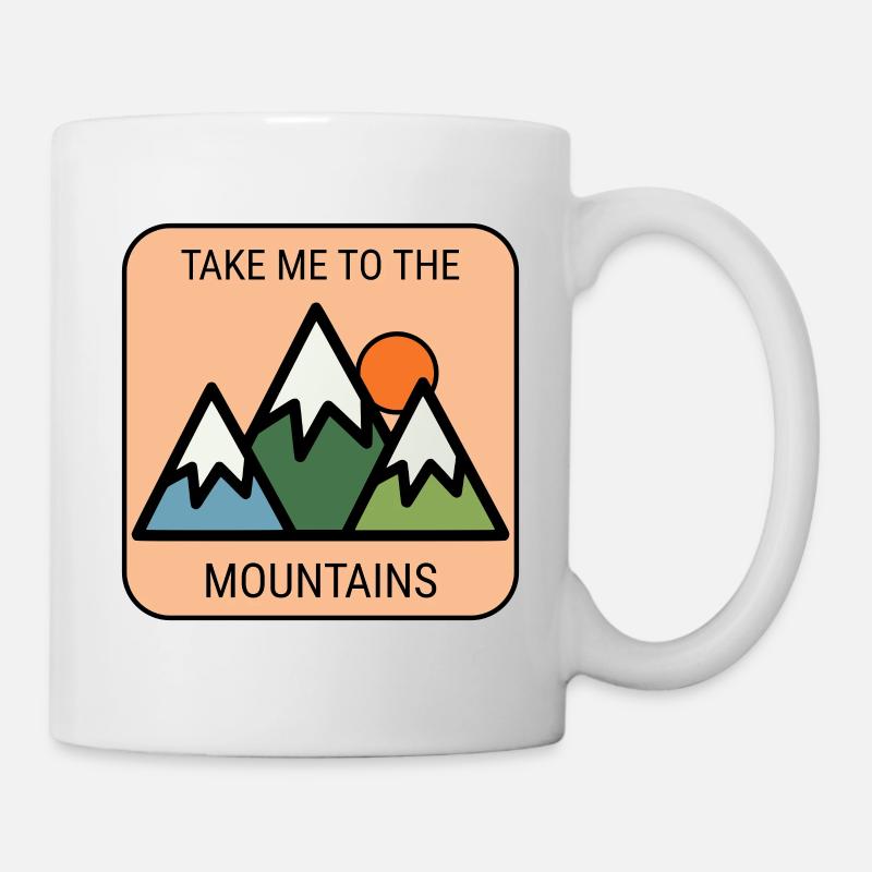 Emmène-moi dans les montagnes - Mug blanc - blanc